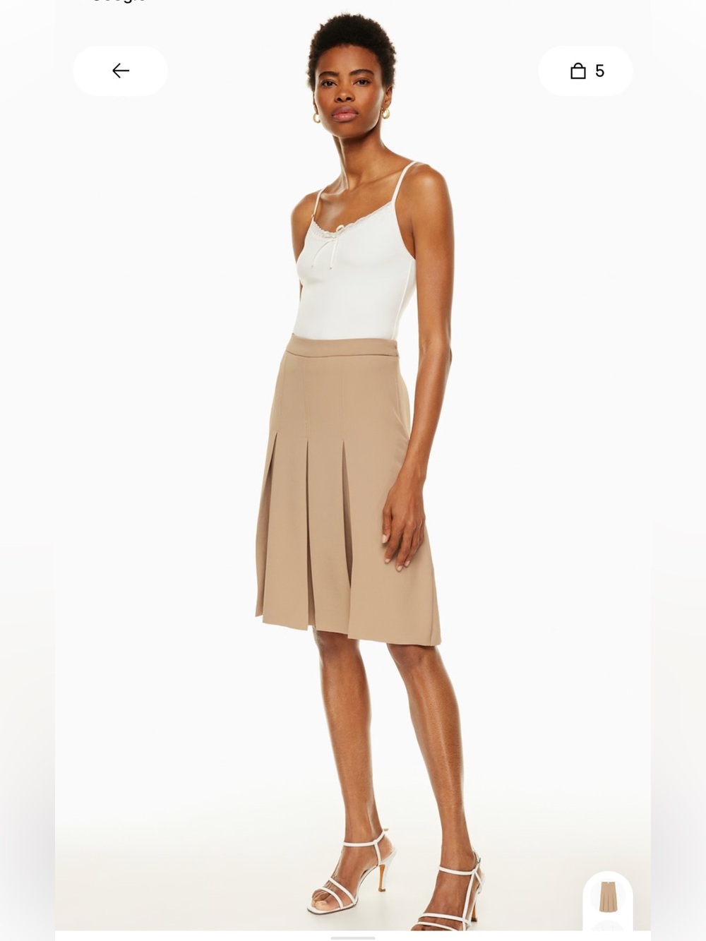 ARITZIA Wilfred Pleated Skirt
